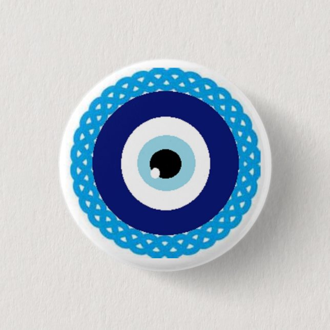 Button-evil-eye 3 Cm Round Badge (Front)