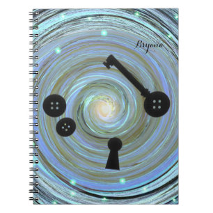Button Eyes & Skeleton Key Other World Notebook