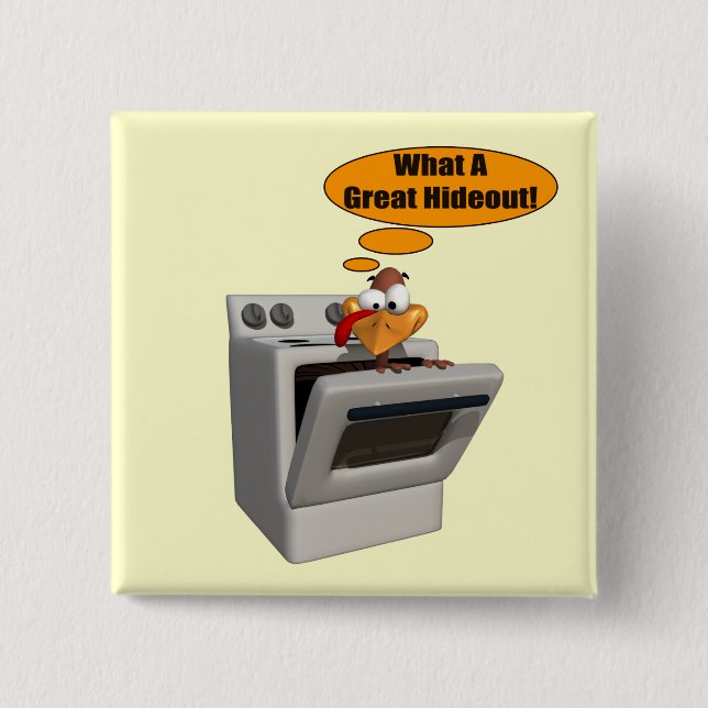 Button - Funny Turkey Hideout (Front)