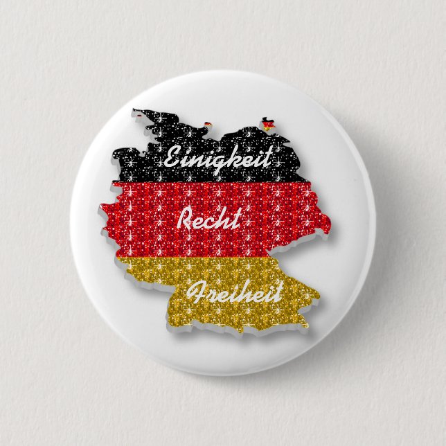 Button German Flag Einigkeit Recht Freiheit (Front)