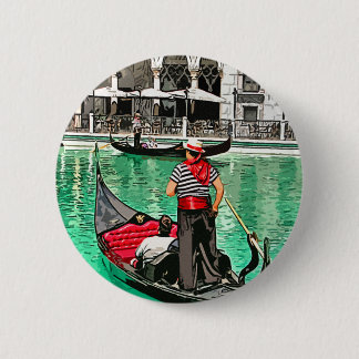 Button: Gondolier 6 Cm Round Badge