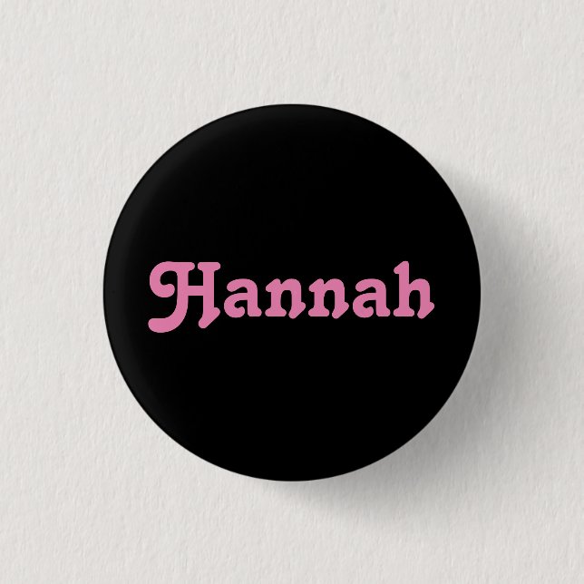 Button Hannah (Front)