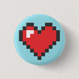 Button Heart 8bits