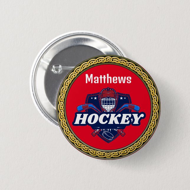 Button Hockey Gear - Personalised -Add Name (Front & Back)