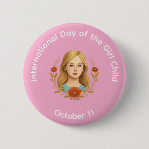 Button - International Day of the Girl Child