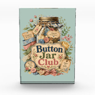 Button Jar Club Cottagecore Sewing Collage Photo Block