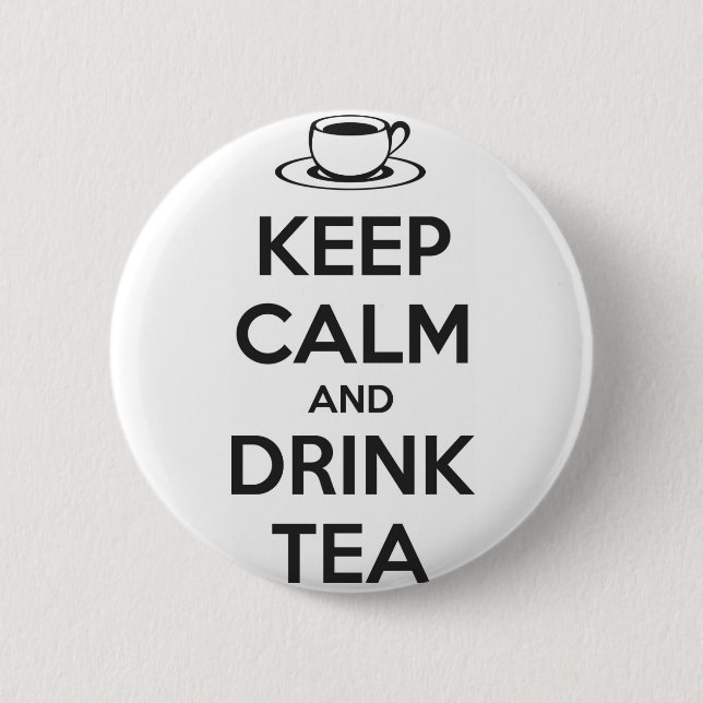 Button Keep Calm and Drink Tea (Front)