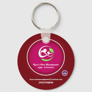 Button Key Ring