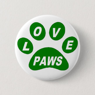 Button Love Paws on Paws Green