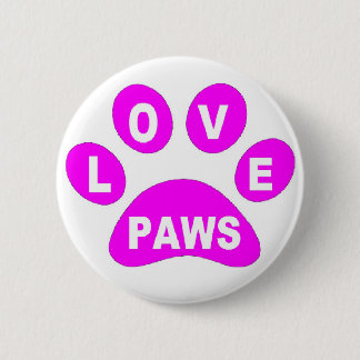 Button Love Paws on Paws Pink