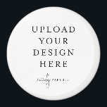 Button Magnet 3" Large Round<br><div class="desc">Customise your design in Templett. After you are done editing,  download your file in a JPG format (don't forget to turn on the bleed option). Upload your design here by clicking on the blue "Personalise" button.</div>