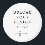Button Magnet 3" Large Round<br><div class="desc">Customise your design in Templett. After you are done editing,  download your file in a JPG format (don't forget to turn on the bleed option). Upload your design here by clicking on the blue "Personalise" button.</div>