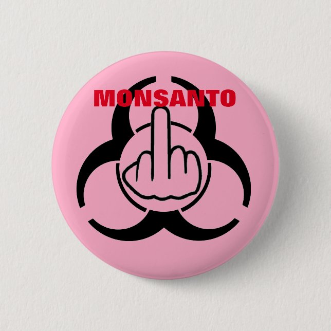 Button Monsanto Bio Hazard Flip (Front)
