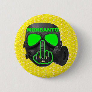 Button Monsanto Gas Mask Flip