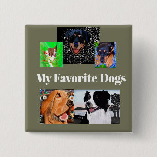 Button My Favorite Dogs Create-a-button 5-place