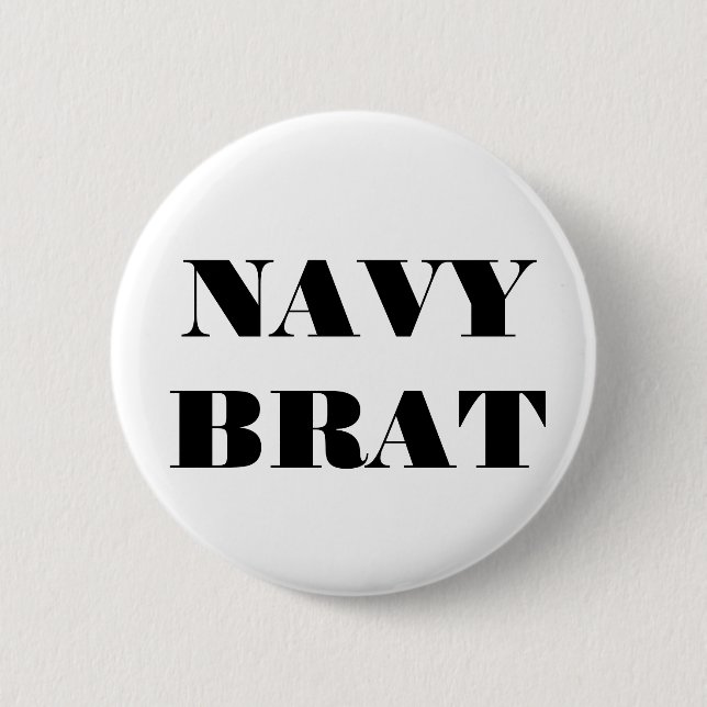 Button Navy Brat (Front)