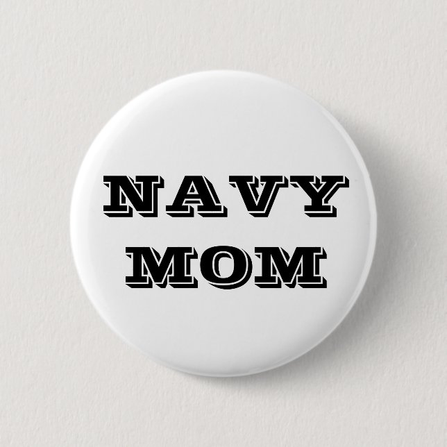 Button Navy Mum (Front)