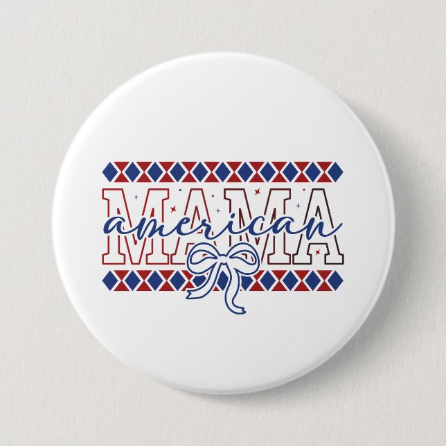 Button-Patriotic Mum Pin (Front)
