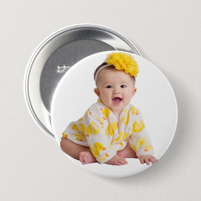 Button photo cute baby (Front & Back)