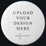 Button Pin 6" - Extra Large<br><div class="desc">Customise your button pin design in Templett. After you are done editing,  download your file in a JPG format (don't forget to turn on the bleed option). Upload your design here by clicking on the blue "Personalise" button.</div>
