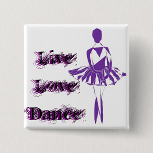button pin ballerina ballet ponte purple