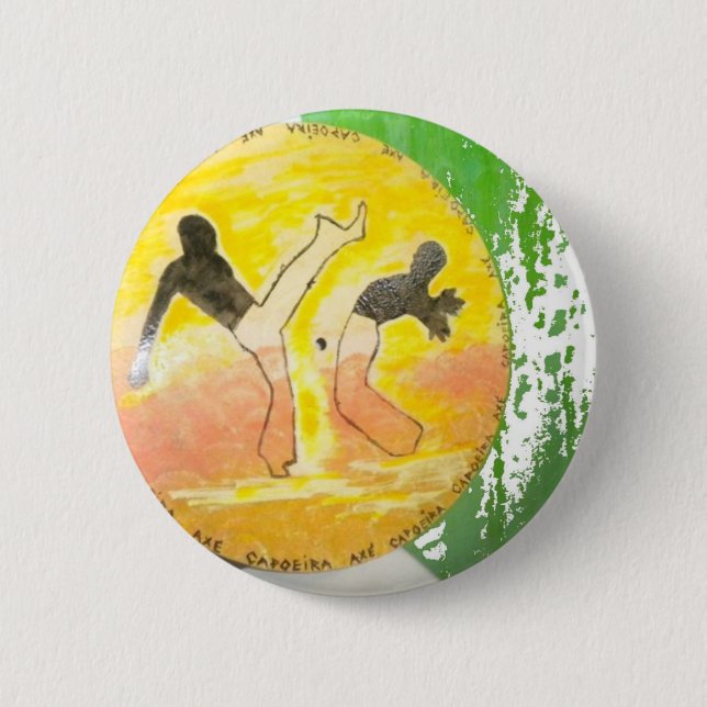 button pin capoeira martial arts axe (Front)