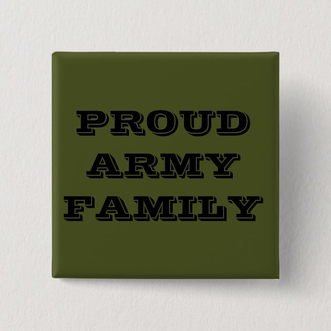 Button Proud Army Family (Front)