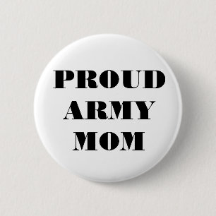 Button Proud Army Mum