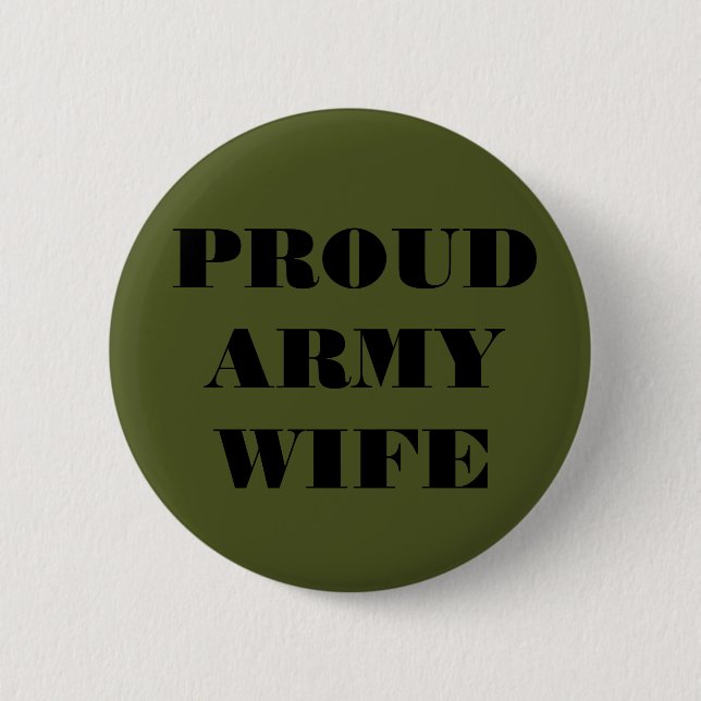 Button Proud Army Wife (Front)