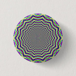 Button Psychedelic Web Star