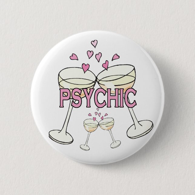 Button:Psychic 6 Cm Round Badge (Front)
