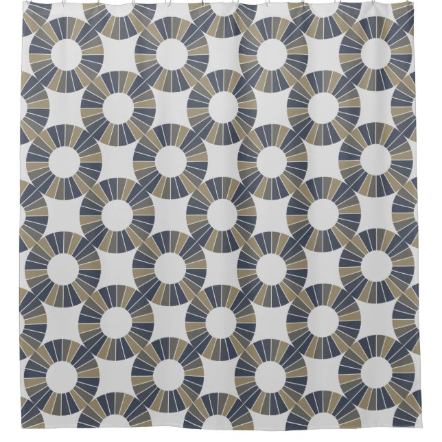 Button RAYS XII + your backgr. & ideas Shower Curtain (Front)