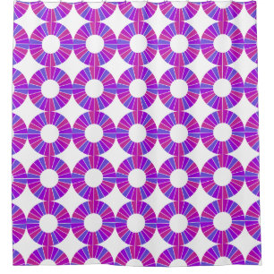 Button RAYS XV + your backgr. & ideas Shower Curtain