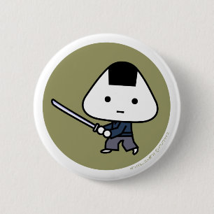 Button - Riceball Samurai - GoldBack