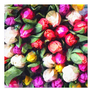 BUTTON ROSES PHOTO PRINT