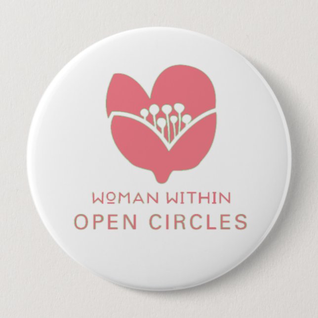 Button, Round customisable 10 Cm Round Badge (Front)