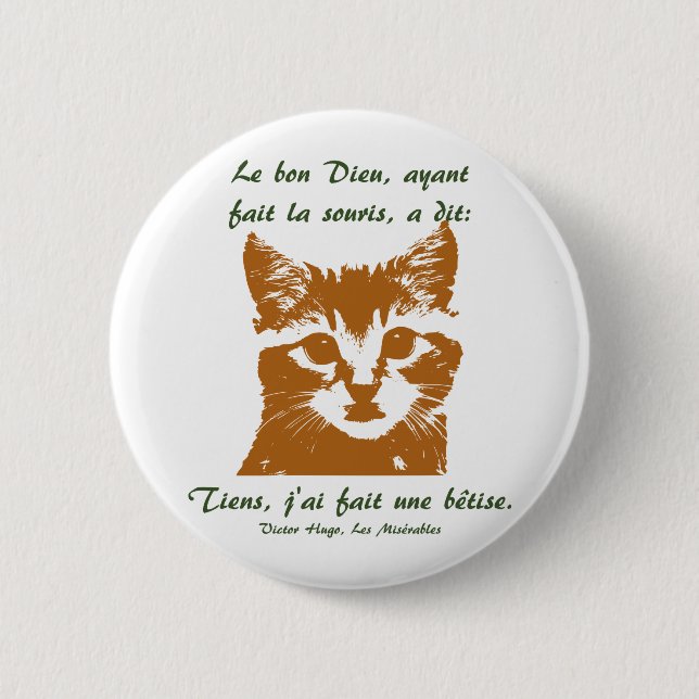 Button Round: Le Chat (Front)