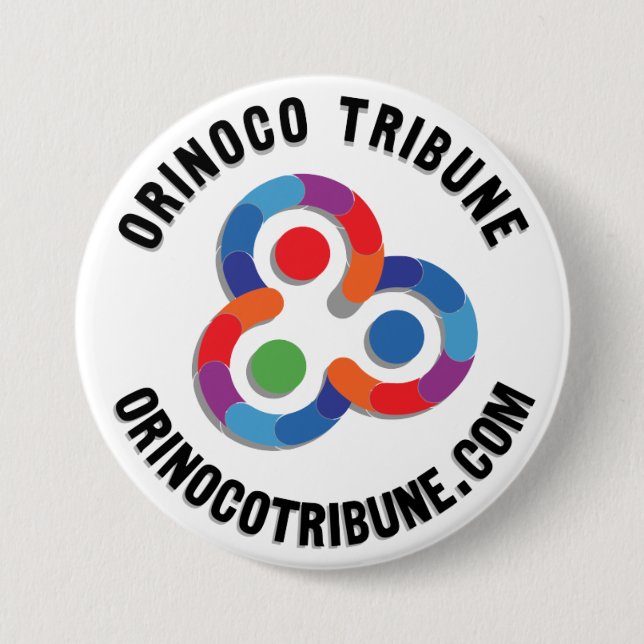 Button rounded logo black (Front)