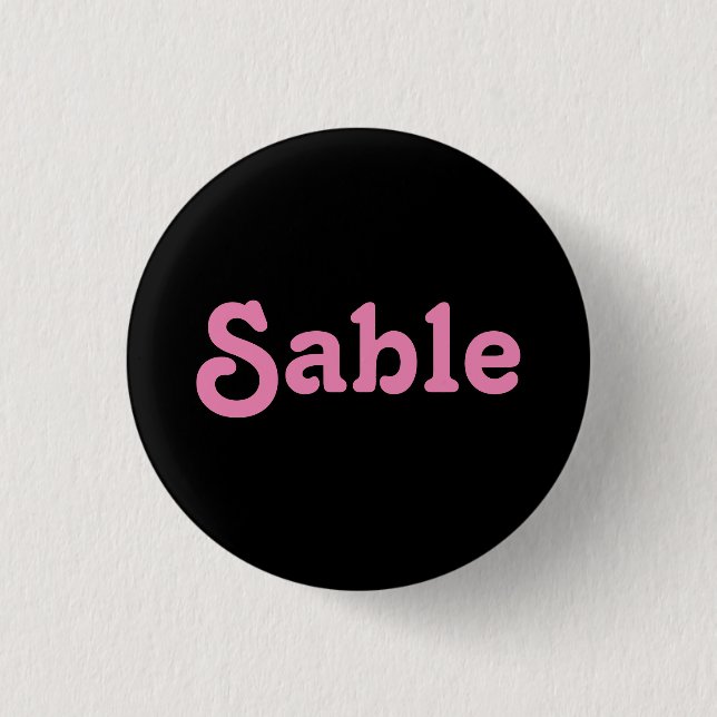 Button Sable (Front)