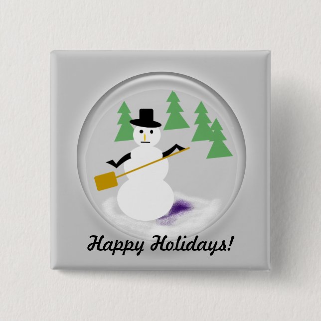 Button - Snowglobe (Front)