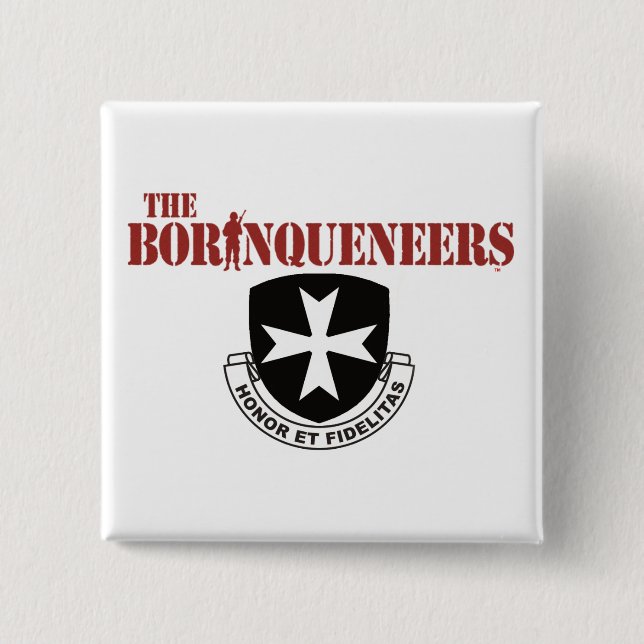 Button - Square Borinqueneers (Front)