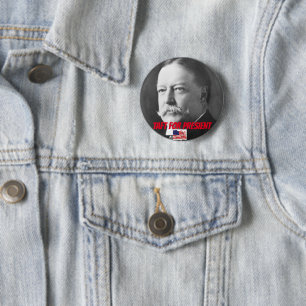 Button, Taft For President 6 Cm Round Badge