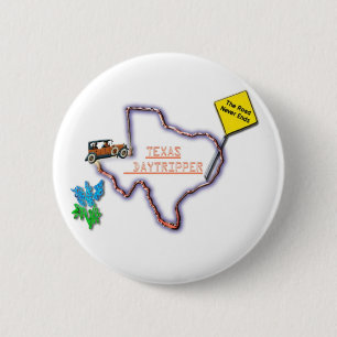 Button-Texas Daytripper Logo 6 Cm Round Badge