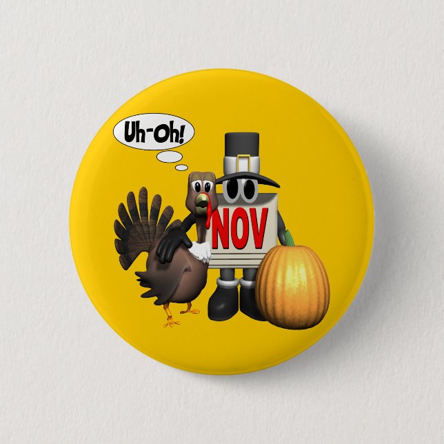 Button - Thanksgiving Turkey (Front)