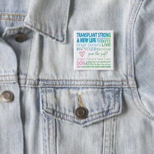 Button Transplant Strong Organ Donation Awareness
