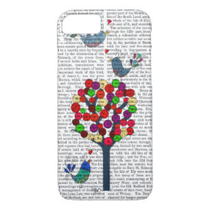 Button Tree and Birds Blue iPhone 8/7 Case