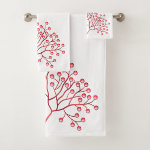 Button Tree Bath Towel Set