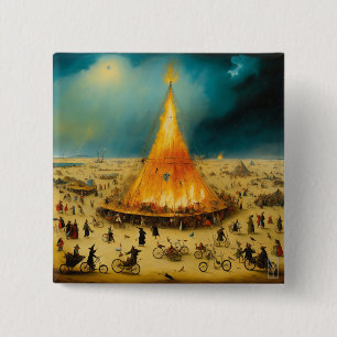 Button Visionary Storm at Burning Man
