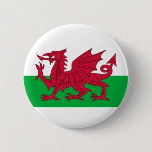 Button - Welsh Flag