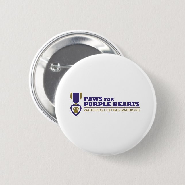 Button - White w Colour Logo (Front & Back)